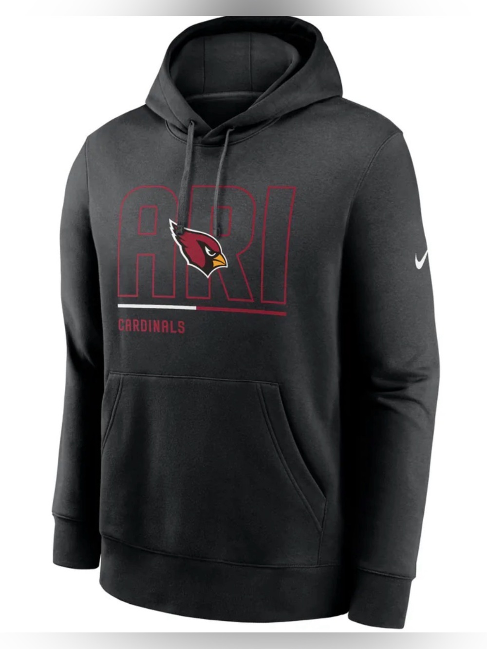 NWT NIKE Unisex Black NFL Arizona Cardinals City Code Club Hoodie - Size S